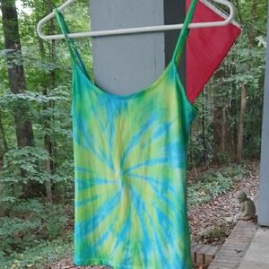 Old Navy Green‎ and Blue Tie-Dye Top. Sz.s.